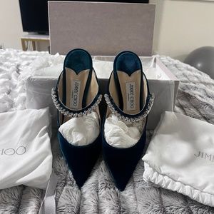Jimmy Choo Velvet Bing 100 in Dragonfly EU 40 / Fits a True US 9